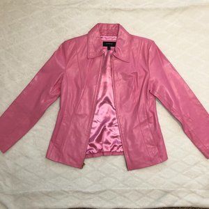 Colebrook Pink Leather Women's Medium Jacket